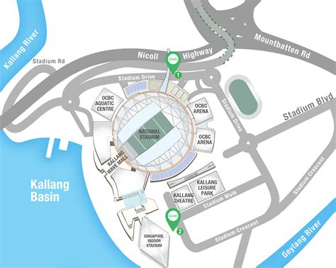 Sports Hub Directions & Map .